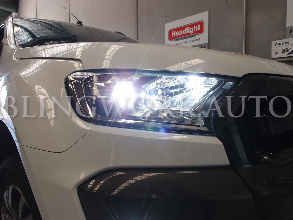 Ford Ranger PX2 Projector Headlight LED H11 HB3 Conversion Kit